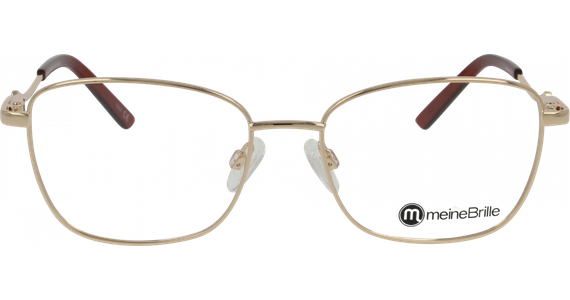 meineBrille 04-40120-01, Gold/Weinrot - Ansicht 5