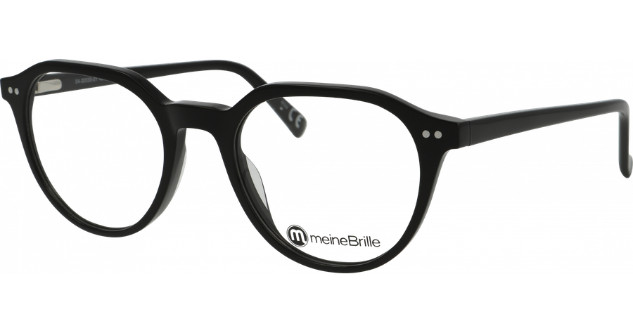  meineBrille 04-30030-01, Schwarz glänzend Ansicht 1