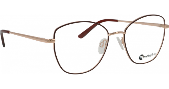 meineBrille 04-40110-01, Weinrot/Roségold glänzend - Ansicht 3